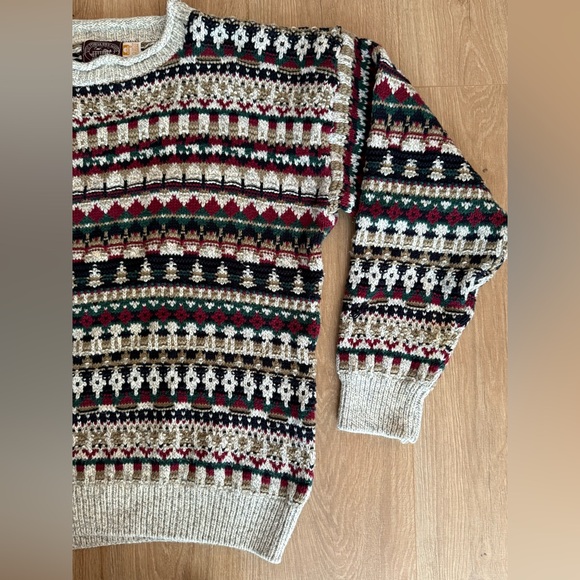 Vintage Victoria Dry Goods Knit Sweater Cotton Holiday - Picture 4 of 7